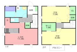 テラスハウス浜見の間取り画像
