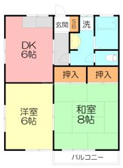 もちづきぱぁーとIIIの間取り画像