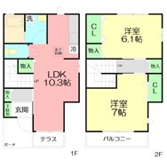 シャルマンハイム松浪の間取り画像