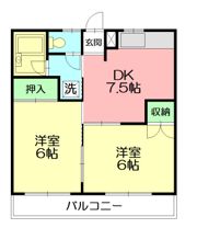 フローラルマンションの間取り画像