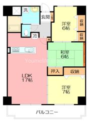 アトラクトマンショントムロの間取り画像
