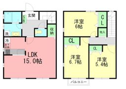 コンフォートヒルズC棟の間取り画像