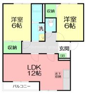 ビューラー上星 弐番館の間取り画像