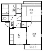 カーサやよいAの間取り画像