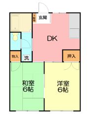 フローラパレスの間取り画像