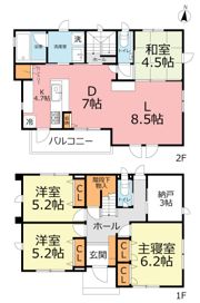 北金目3丁目貸家の間取り画像