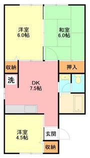 尾﨑ハイツの間取り画像