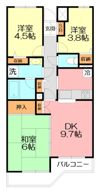 藤和平塚代官町コープの間取り画像