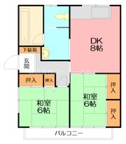 北嶋アパートの間取り画像