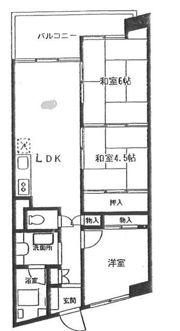 鵠沼スカイマンションの間取り画像