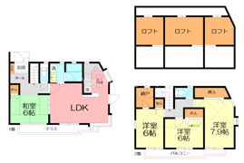 緑町戸建ロフト3の間取り画像