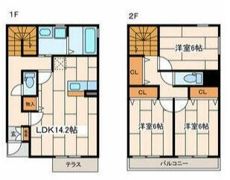 ウエストグリーンみかどBの間取り画像