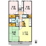 Bellevue参番館の間取り画像