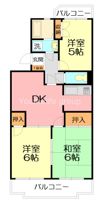 ハイツ鍵和田の間取り画像