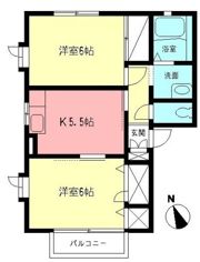 ベルデュールFIの間取り画像