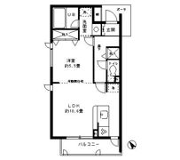 花仙ハイツの間取り画像