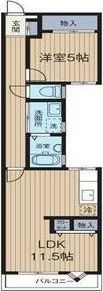 雅マンション龍城ヶ丘の間取り画像