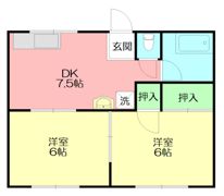 メゾンDE三邸の間取り画像