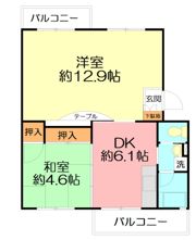 渋沢小田急ハイツ2号棟の間取り画像