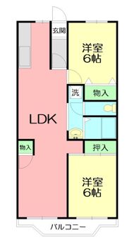 ボヌール秦野IIの間取り画像