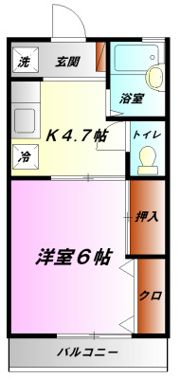 ドミール五番館の間取り画像