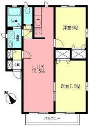 エスポワール立野Bの間取り画像