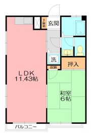 パレス茅ヶ崎の間取り画像