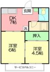 コーポYKの間取り画像