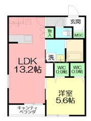 アステール藤沢の間取り画像