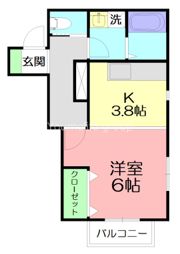 レパード板戸の間取り画像