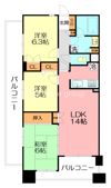 ライオンズプラザ平塚見附町の間取り画像