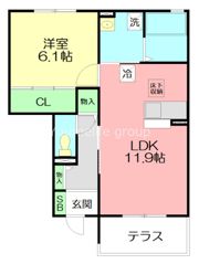 アイハウスAの間取り画像