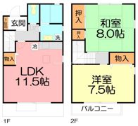 シャンブルの間取り画像