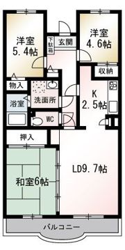 エスポワール平田の間取り画像