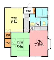 ハイツ松屋の間取り画像