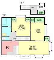浜須賀貸家の間取り画像