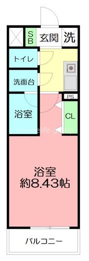 茅ヶ崎フェリックスコート長尾の間取り画像