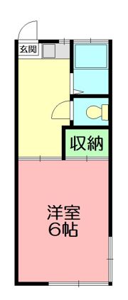 テミー・ルームワンの間取り画像