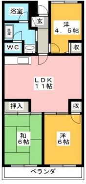 ベルドミール小田原の間取り画像