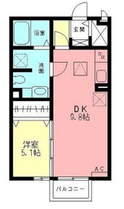 シティーパル楓の間取り画像