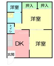 出口ハイツIの間取り画像