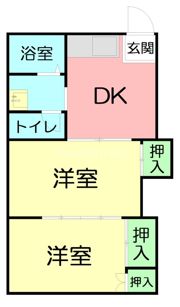 出口ハイツIIの間取り画像