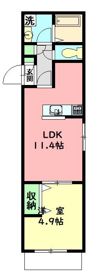 Casa天神の間取り画像