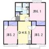 如月ハイツの間取り画像
