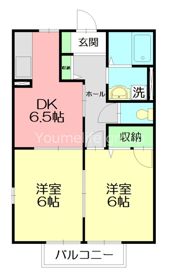 ウエストヴィレッジBの間取り画像