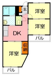 コリーヌマンションの間取り画像