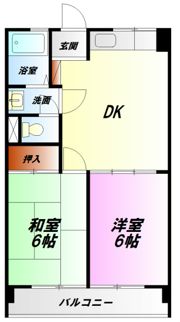 明和コーポの間取り画像