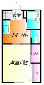 ドミール五番館の間取り画像