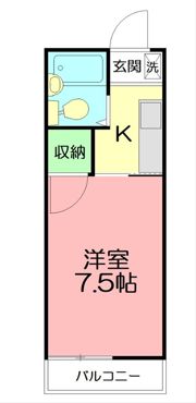 コーポアルファーの間取り画像