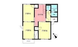 ベルデュールBの間取り画像